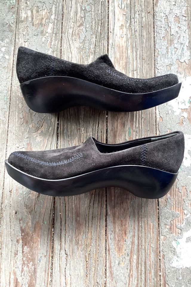 1990s Robert Clergerie Black Suede Shoes Selected by Cherry #1