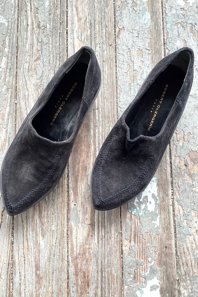 1990s Robert Clergerie Black Suede Shoes Selected by Cherry #2