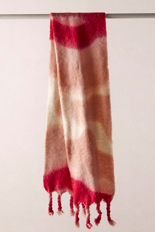 Женский шарф Free People Winter Days Blanket, цвет: Нежно-розовый — фото 3