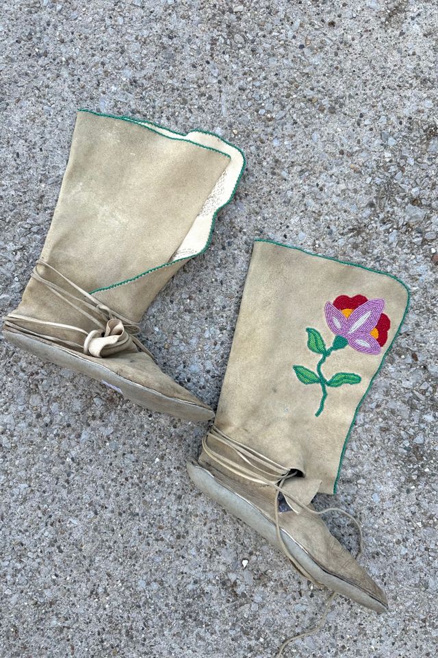 Vintage Beaded Moccasin Boots Selected by Cherry #1