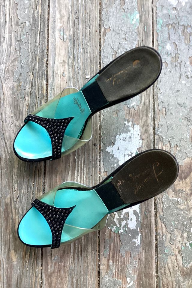 1950s Joseph LaRose Black Suede and Jeweled Springolators Selected by Cherry #1