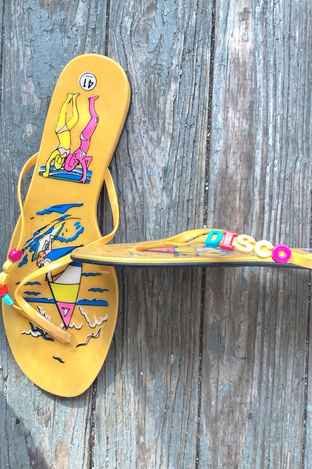 1970s Deadstock DISCO Beach Sandals Selected by Cherry #1
