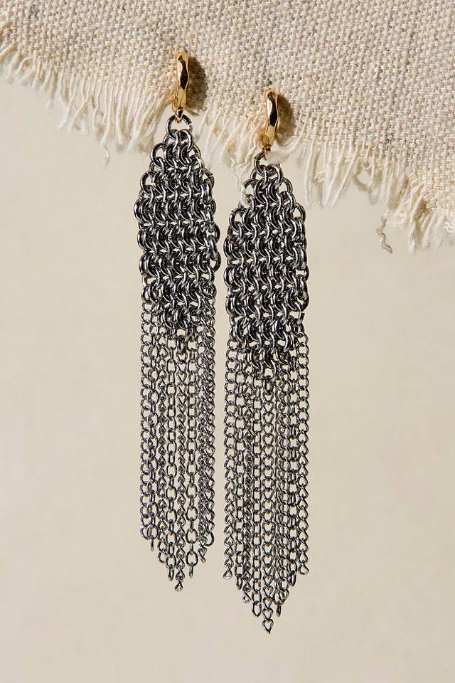 Avi Chainmail Dangle Earrings #1