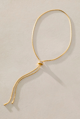 Женское колье Brenda Grands Brends Grand Baguette Lariat, цвет: Золотой — фото 2