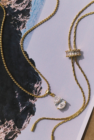 Brenda Grands Pear Pendant Necklace