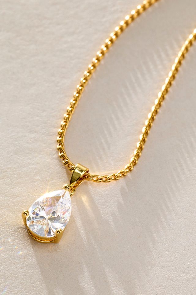Brenda Grands Pear Pendant Necklace #1