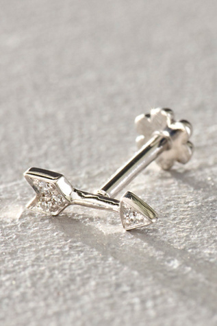 Maria Tash Diamond Arrow Threaded Stud Earring