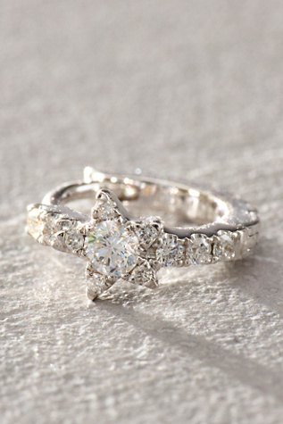 Maria Tash Diamond Star Eternity Hoop Earring