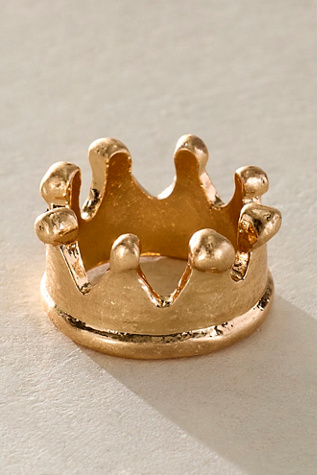 Женское кольцо Free People Crown, цвет: Золотой — фото 1