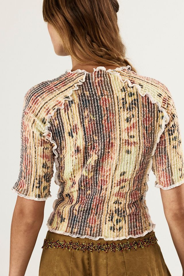 Luna Del Pinal Le t-shirt tissé extensible Vine #1