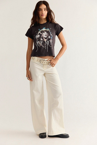 Женская футболка Daydreamer Stevie Nicks Tambourine Crew Neck, цвет: Чёрный — фото 3