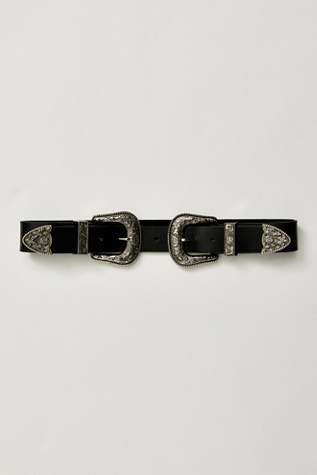 Bri Bri Leather Double Buckle Belt by Free People