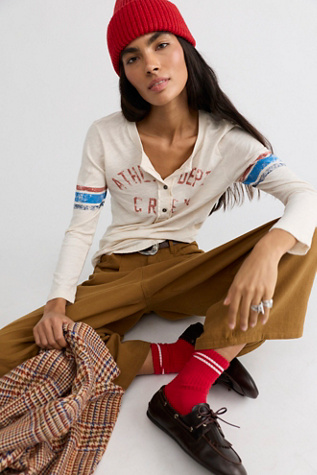 With The Team Henley Long Sleeve Tee