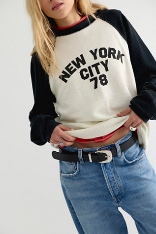 Sweat-shirt raglan col rond New York Original Retro Brand