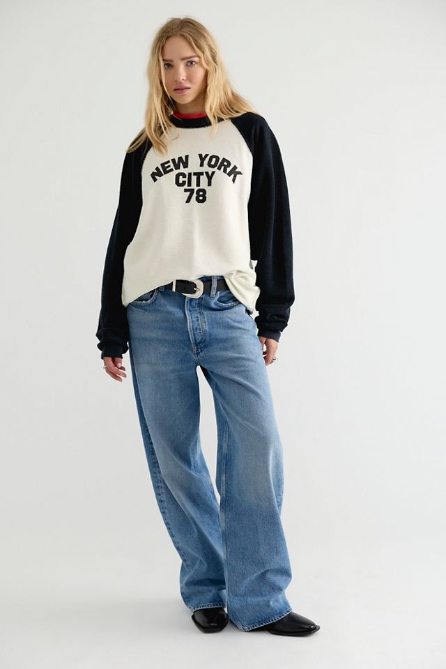 Original Retro Brand New York Raglan Crewneck Sweatshirt #2