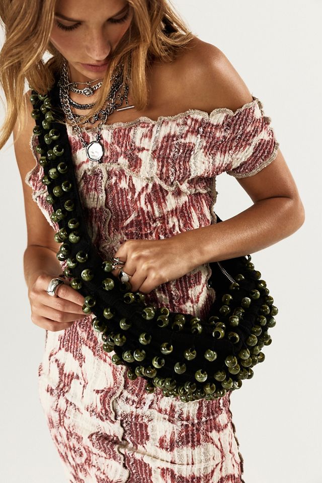 Luna Del Pinal Acrylic Beaded Mini Bag #5