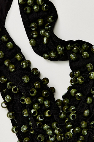 Женская сумка Luna Del Pinal Acrylic Beaded Mini, цвет: Чёрный — фото 4