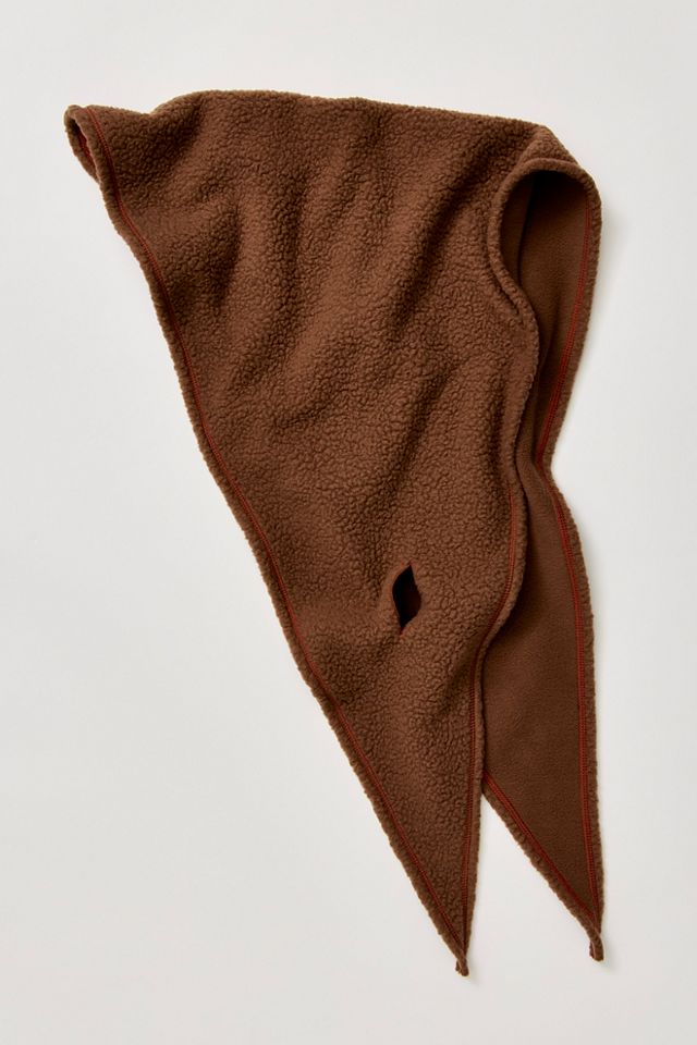Fleecy Sherpa Triangle Scarf #2