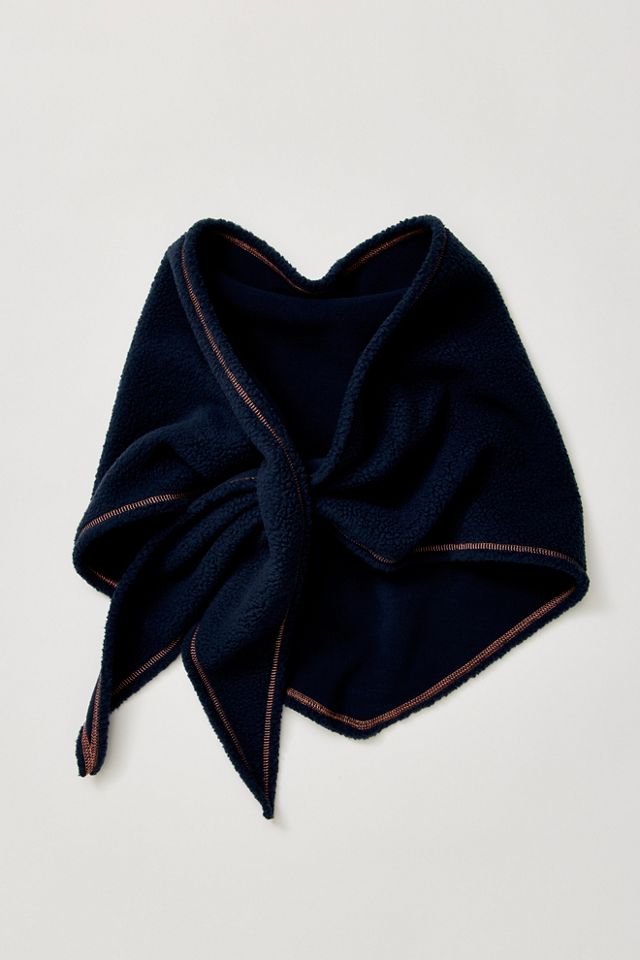 Fleecy Sherpa Triangle Scarf #1