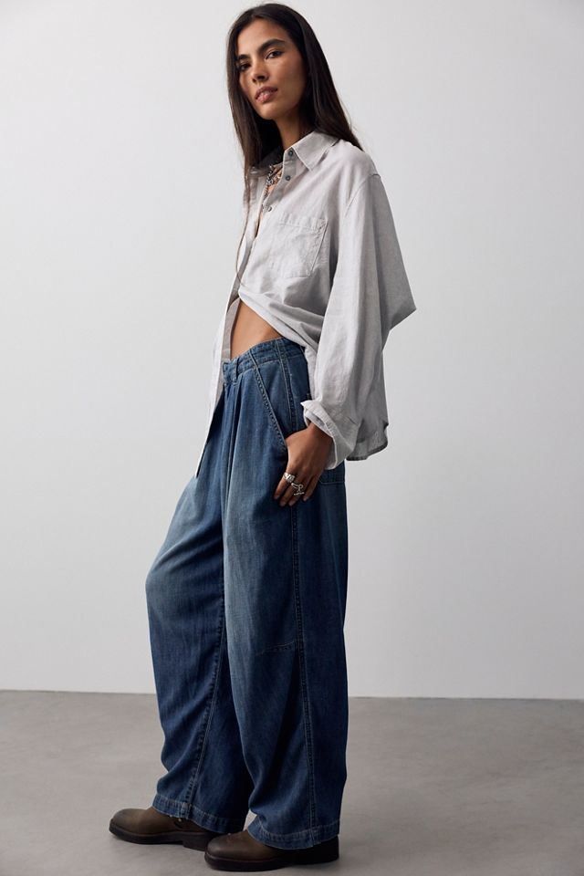 Jeans Pantalon en Lin Vienna We The Free #1