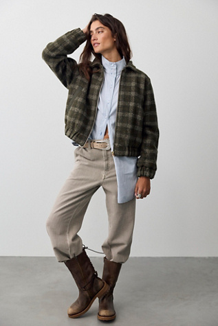 Женская рубашка We The Free Saturday Sunday Funnel Neck Button Down Shirt, цвет: Комбинированный — фото 4