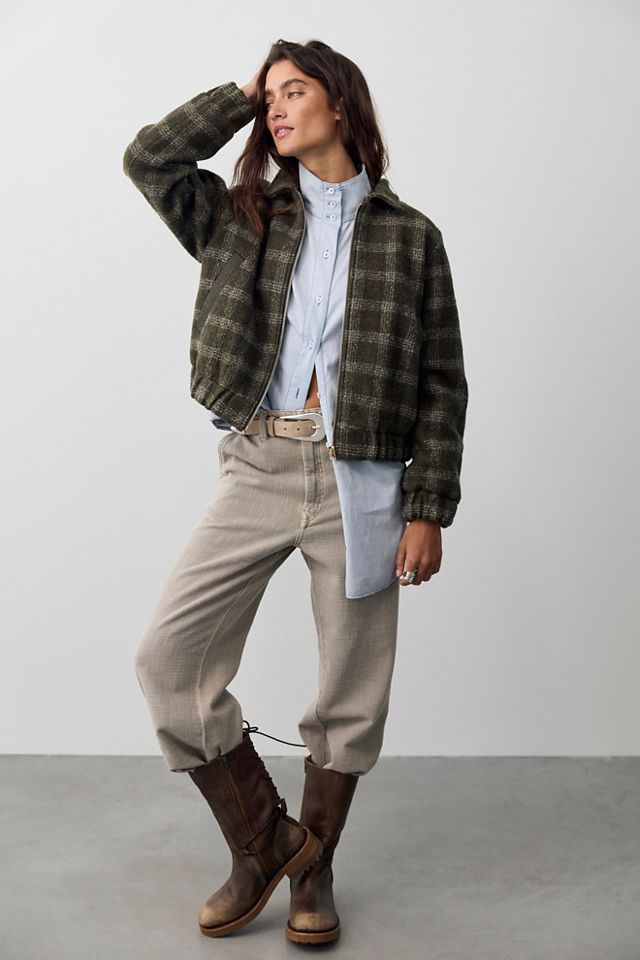 We The Free Saturday Sunday Funnel Neck Button Down Shirt #3
