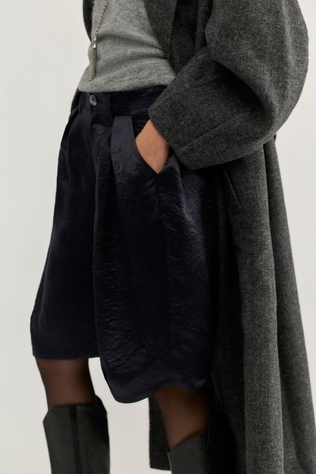 Skyscraper Satin Boyfriend Trouser Shorts #2
