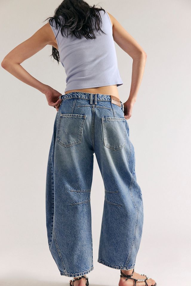 We The Free Good Luck Mid-Rise Barrel Jeans #1