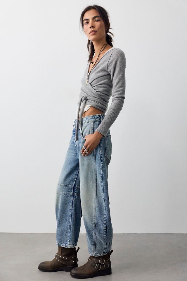 We The Free Good Luck Crossover Barrel Jeans #2
