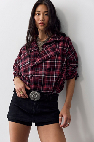 We The Free Elisson Plaid Top