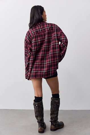 Женский топ We The Free Elisson Plaid Top, цвет: Чёрный комбинированный — фото 2