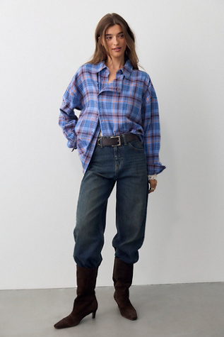 We The Free Elisson Plaid Top