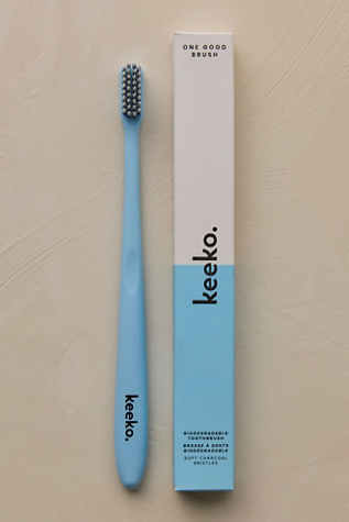 Биоразлагаемая зубная щётка Keeko One Good Brush, цвет: Синий — фото 1