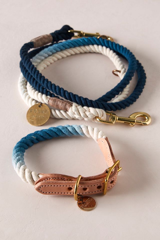 Cotton Tie Dye Rope Leash #1