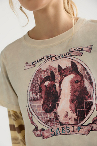 Женская футболка Sabbi Mane Character Energy Long-Sleeve Tee, цвет: Нейтральный комбинированный — фото 4