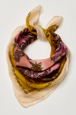 Женские аксессуары Free People Solstice Cashmere Bandana, цвет: Horizon — фото 1