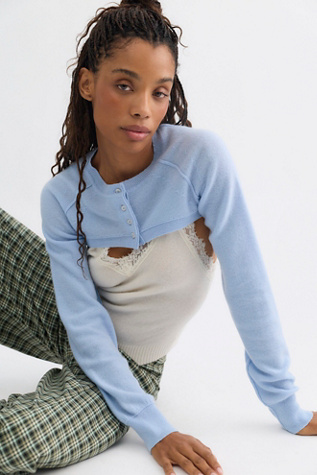 Женские болеро Free People Porta Cashmere Shrug, цвет: Artic — фото 5