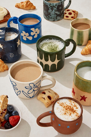 Slip Flower Mug