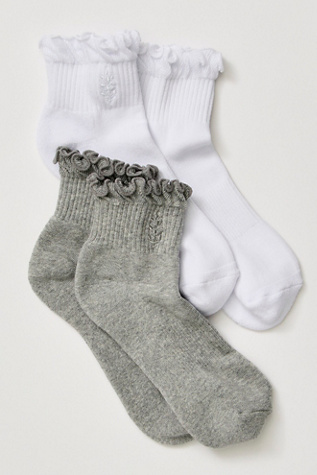 Lot de 2 chaussettes classiques à volants