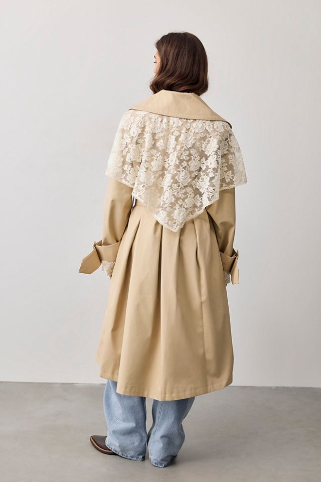 For Love & Lemons Maru Oversized Trench Coat #1