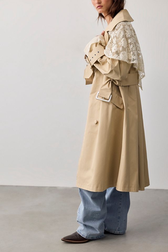 For Love & Lemons Maru Oversized Trench Coat #3