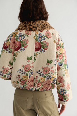 Женская куртка For Love & Lemons Betsy Floral, цвет: Слоновая кость — фото 2