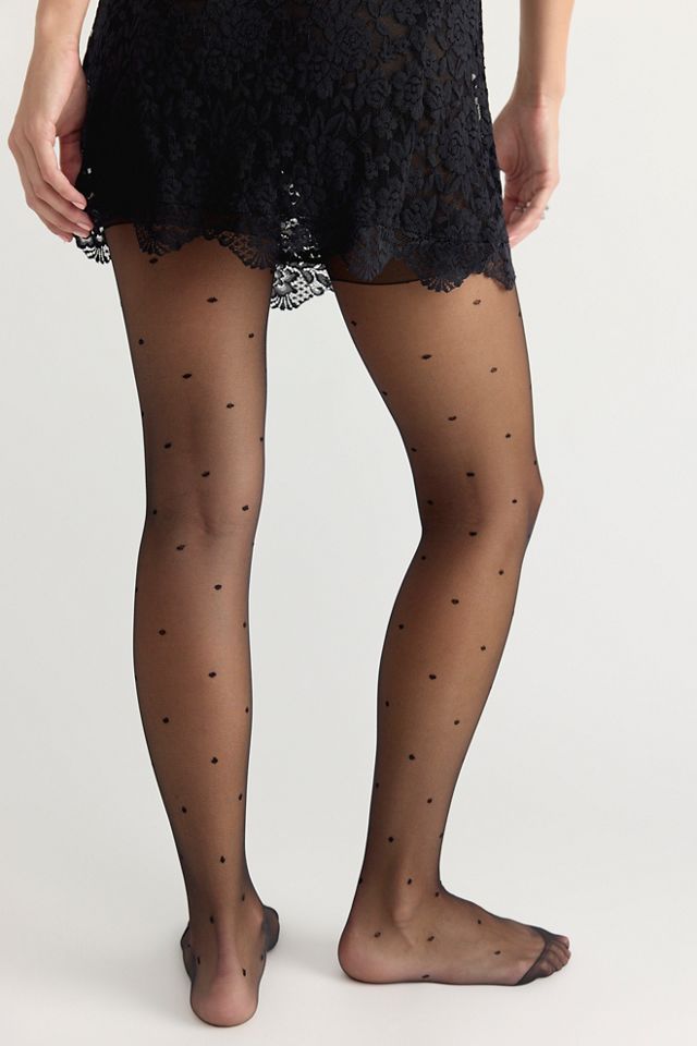 Le Dot Sheer Tights #1