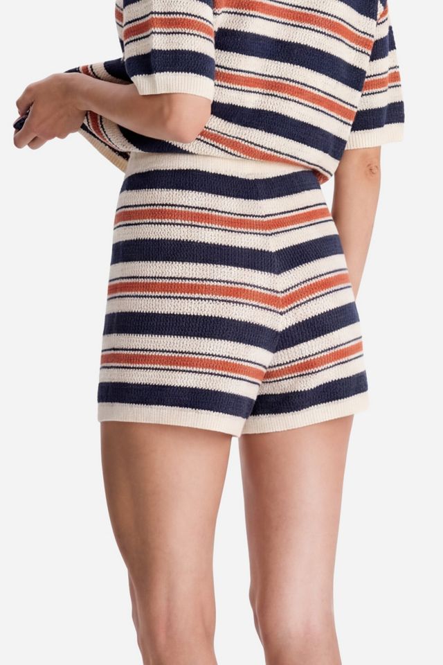 Sunday Citizen Notte Stripe Cloud Crochet Shorts #1