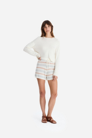 Sunday Citizen Lido Stripe Cloud Crochet Shorts