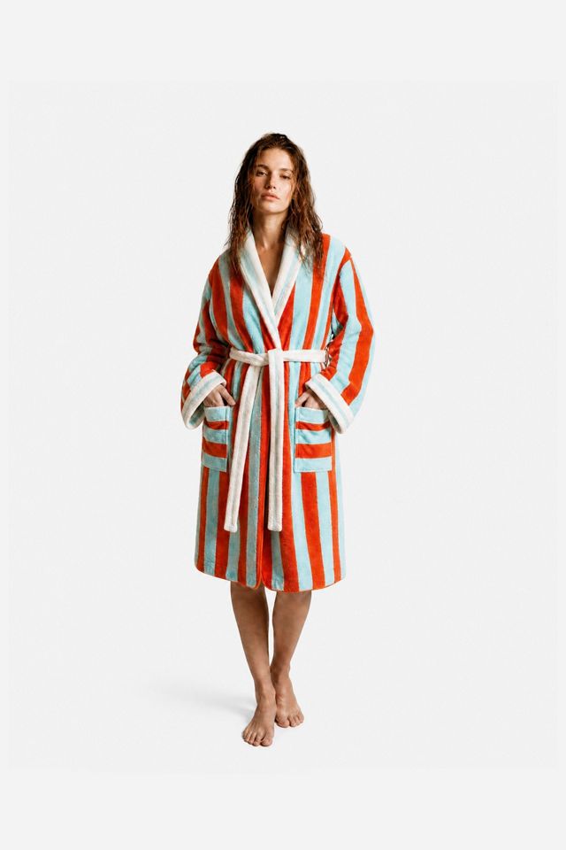 Sunday Citizen Spritz Striped Beach Robe #1