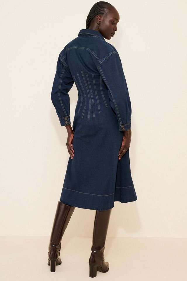 Velverie Denim Midi Dress #1