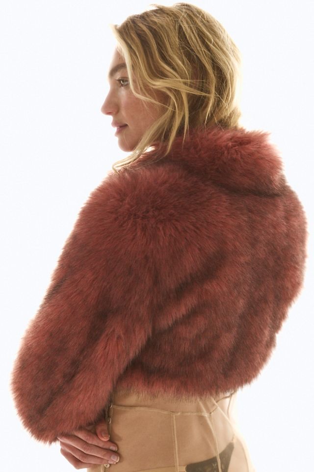 Mimi Faux Fur Shrug #1