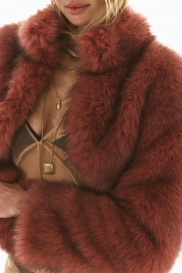 Mimi Faux Fur Shrug #3