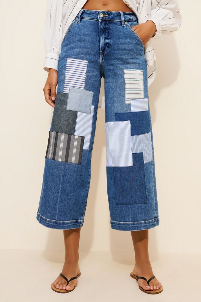 Re_Nuuly x Riley Vintage Reworked Patchwork Jeans #3